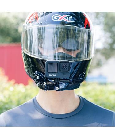 Buy SureWo Helmet Bracket for GoPro Hero 12/10/9/8/7 & Action Cameras - Schwarz | Universal Mount for Apeman Crosstour Akaso Victure Coooau Campark DJI OSMO - Buy Online on GoSupps.com