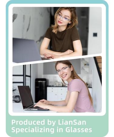 LianSan Superior Progressive Multifocus Reading Glasses for Women - No-Line Multifocal Computer Readers (2.50x Blue) | International Shipping Available - Buy Online on GoSupps.com