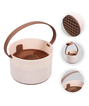 NOLITOY 3-in-1 Makeup Brush Cleaner Mat & Bowl - Silicone Organizer for Easy Cleaning & Air Drying Cosmetic Brushes - Buy Online on GoSupps.com