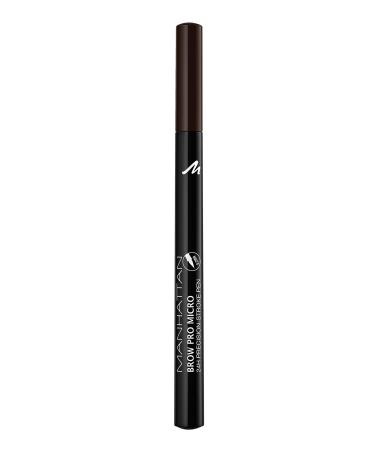 Manhattan Brow Pro Micro Pen eyebrow pencil in the color 003 Dark Brown liquid Eyebrow Pencil with ultra-precisely 0.2 mm lace for a natural eyebrow look 1 piece (1 Pack) 003 Dark Brown