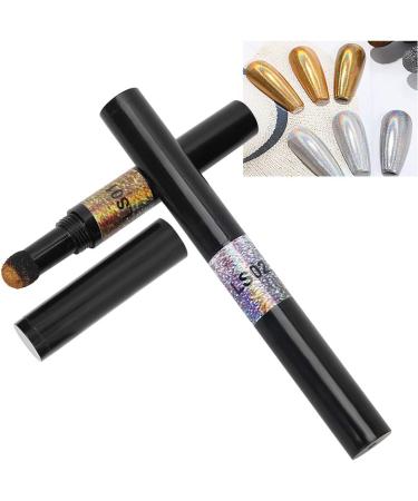 2 colors/set Chrome Air Cushion Nail Powder Pen Manicure Cushion Magic Pen Nail Glitter Mirror Powder Pen Manicure Tool for Home and Nail Salon - Buy Online on GoSupps.com