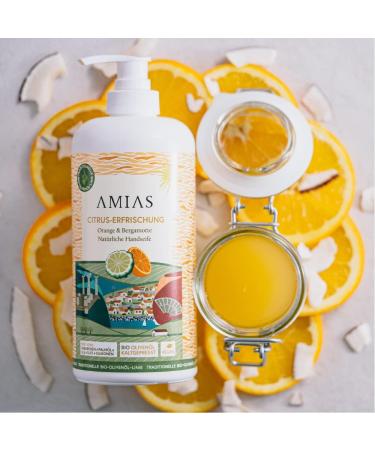 Orange & Bergamot Hand Soap 500 ml - 97% Natural - Super Refreshing - Buy Online on GoSupps.com