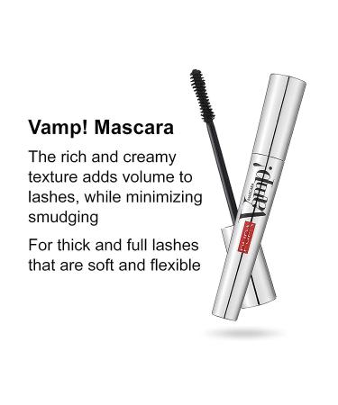 PUPA Milano Vamp! Mascara - Volumizing and Lengthening Formula for Dramatic Eyelashes - 200 Chocolate Brown, 0.32 Oz - Buy Online on GoSupps.com