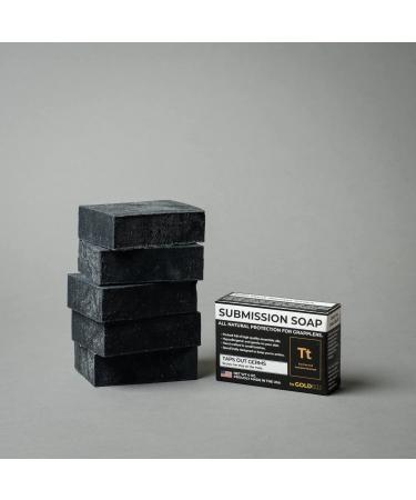 Premium Tea Tree Oil Soap for BJJ/Wrestling/Grappling - USA Made, Activated Charcoal, 4oz Bar - Buy Online on GoSupps.com