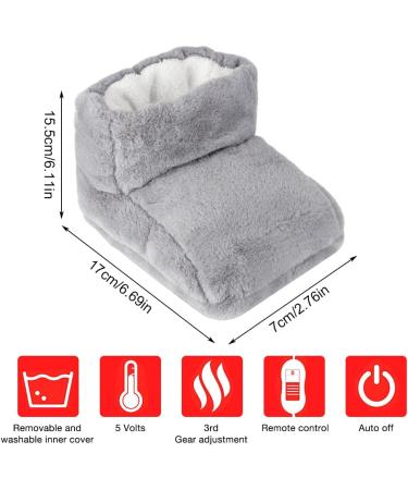 Electrical Foot Warmer CJBin | 3 Heating Levels Auto Switch-Off Overheating Protection | Fast-Heating Foot Care for Home - Gray - Buy Online on GoSupps.com