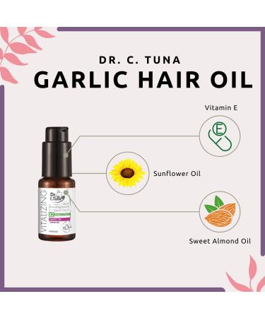 FARMASi Dr. C. Tuna Vitalizing Garlic Oil for Hair Growth - Prevent Hair Loss & Thinning - All Natural Vitamin Rich Treatment - 1 fl.oz - Buy Online on GoSupps.com