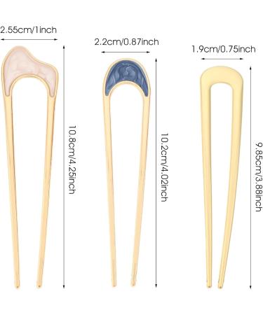 U-shaped hair clip vintage alloy Walquicks 6 pcsU-shaped Hair Pin Stick French Hair Pin Vintage Metal Hair Fork Elegant Hair Pins for Buns French Twist Hair Tool for Updo Bun Women Girls Hairstyle Hair Accessories - Buy Online on GoSupps.com