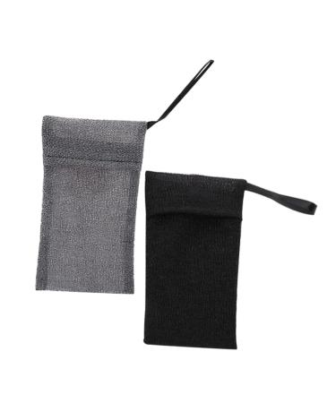 FOMIYES 2pcs Bath Bag Soap Scrubber Pouch Soap Scrubber for Body Bar Soap Saver Soap Bags Soap Sleeves Nylon