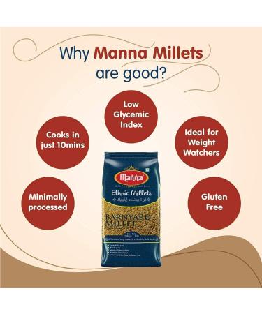 Barnyard Millet/Siridhanya 2 Kg (70.74 OZ) - Organic Gluten-Free Superfood - Buy Online on GoSupps.com