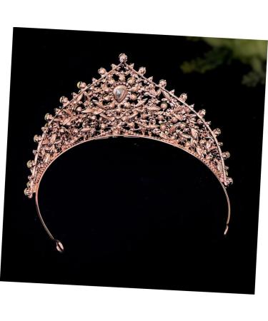 Crown Headband Crown Wedding Crown for Bride Wedding Headpiece for Bride Bridal Crown Wedding Accessories for Brides Birthday Crowns for Women Bachelorette Crown 17.00X17.00X9.00CM Golden - Buy Online on GoSupps.com