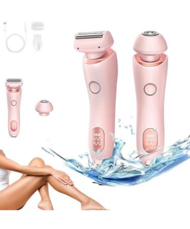 Duskofficial Razor Duskofficial The Glide Pro 3.0 Waterproof Electric Razor 2 in 1 Electric Shaver Razors Painless Hair Removal Wet and Dry DuskOfficial Shaver (Pink)