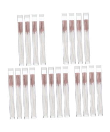Healeved 20 Boxes Ear Piercing Cleaning Line Ear Cleaners Limpiador De Oidos Cleaning Accessories Ear Floss Cleaning Supply Ear Cleaning Accessory Anti-Blocking Thin Cotton Thread Detergent Brownx5pcs 10X0.2CMx5pcs