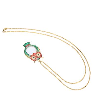 Magnifying Glass Beautiful Magnifying Glass with Chain Practical with Chain 10X Cute for The Elderly Children