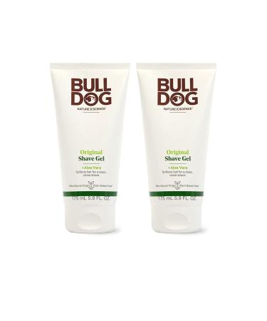 Bulldog Men's Skincare Original Shave Gel - 5.9 oz, 2-Pack | Best Shaving Gel for Men - Buy Online on GoSupps.com