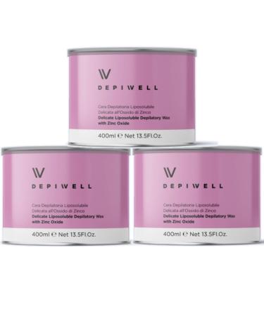 DEPIWELL Extra gentle liposoluble hair removal 400 ml (zinc oxide wax)