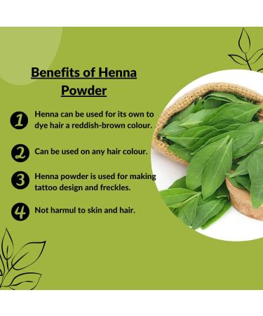 Mi Nature Henna Powder 227g - 100% Pure Natural Hair Dye from Rajasthan, India - Buy Online on GoSupps.com