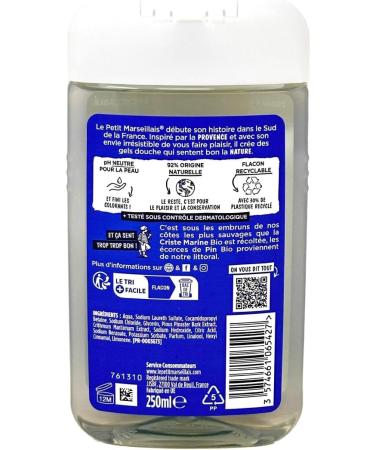 Le Petit Marseillais Pin Bio et Criste Marine shower gel with pine and sea fennel 6x250 ml from France sea fennel pine 250 ml 6er Pack - Buy Online on GoSupps.com