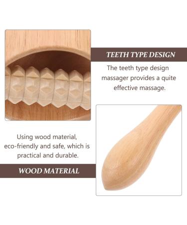 Fomiyes Swedish Wooden Massage Cup - Handheld Wood Therapy Device for Rear Belly & Teeth Relief for Adults - Buy Online on GoSupps.com
