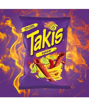 Takis 55g (PACK OF 12) - Fuego Flavour - Chilli Pepper and Lime Corn Chips - UK product - Popular Snack - Party Snack - Multipack (55g x 12) - BY BLISSIFY - Buy Online on GoSupps.com