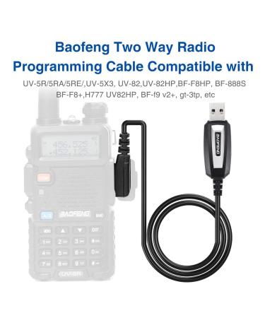 Baofeng USB Programming Cable CH340 Chip for GMRS Radio Two Way Radio - Black-CH340 - Buy Online on GoSupps.com
