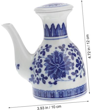 Milisten Ceramic Oil Control Pot Containers for Food Glass Vinegar Condiment Dispenser Cereal Container Terrarium Container Salad Water Dispenser Baby Ceramics Soy Sauce Bottle - Buy Online on GoSupps.com