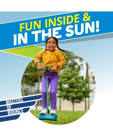 Flybar My First Foam Pogo Jumper for Kids - Safe and Durable Bungee Stick for Ages 3+ - Blue - Supports up to 250lbs - Buy Online on GoSupps.com