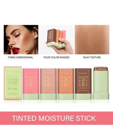 Multi-Use On-The-Go Tied Moisture Bronze Stick - Versatile Cream Blush Contour & Highlighter for a Warm Glow | 1g Pack - Buy Online on GoSupps.com