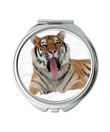 YENDOSTEEN Mirror Travel Mirror animal big cat snow pocket mirror portable mirror