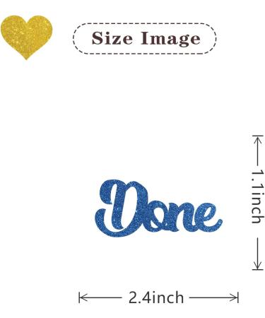 MonMon & Craft Done Cupcake Toppers/Graduation Cupcake Decor/Congrats Grad Cupcake Toppers/College Graduation Party Cupcake Decorations/Blue Glitter 24 Pcs - Buy Online on GoSupps.com