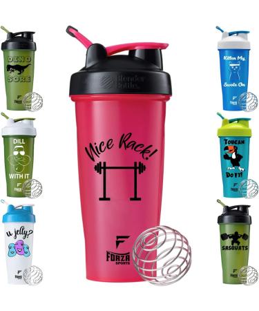 Blender Bottle x Forza Sports Classic 28 oz. Shaker - Pink | Nice Rack Design - Buy Online on GoSupps.com