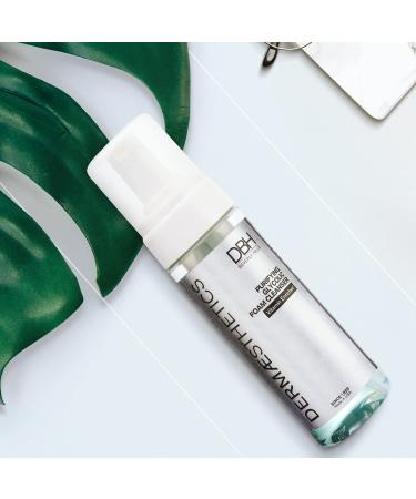 DBH Dermaesthetics Purifying Glycolic Foam Cleanser - Oil Free Face Wash for Oily & Sensitive Skin with 3% Glycolic Acid - Made in USA - Buy Online on GoSupps.com