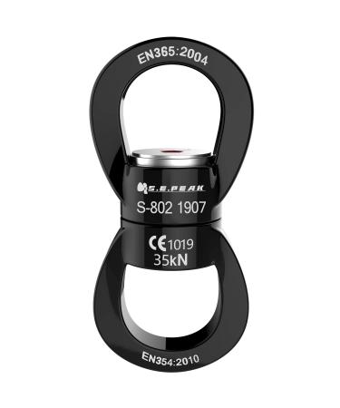 PROND Swing Swivel 35kN Safest Rotational Device, Swing Spinner, Carabiner Swivel, Climbing Rope Swivels for Childrens Web Tree Swing Setting, Aerial Dance, Hanging Hammock A - Black - Buy Online on GoSupps.com