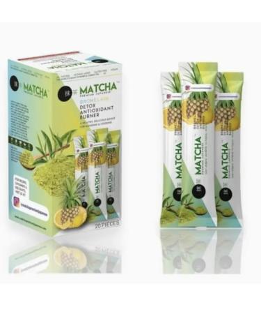 Skinkura Premium Matcha Detox Th - Brom la ne & Go t Citron | Th Vert Th Minceur | 20 Sachets | D tox Naturel & Antioxydants