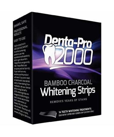Teeth Whitening Activated Bamboo Charcoal Strips - Instant Results No Mess | International Shipping - Buy Online on GoSupps.com