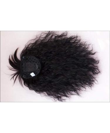 Shop Women's Curly Wavy Synthetic Hairpieces with Bangs for Thinning Hair - 14 Thin Black - Buy Online on GoSupps.com