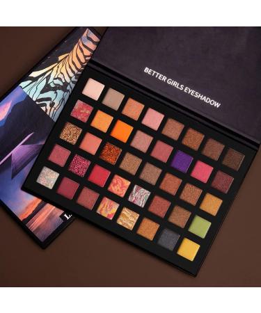 JOYTILLGU Beauty Palette 40 Color Neon Lights Matte Eyeshadow Palette Eye Makeup Waterproof Mineral Powder Shimmer Eyeshadow Makeup Palette Eyeshadow Palette 1 - Buy Online on GoSupps.com