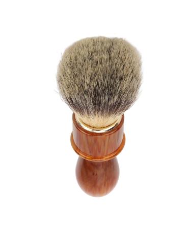 Men's Shaving Brush - Ergonomic Resin Handle Soft Hair - Premium Facial Care Tool for Home Barber Shops - Buy Online on GoSupps.com
