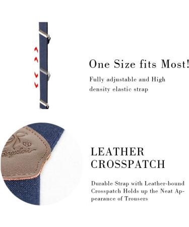 Kangdai Men's Hard-Wearing Braces with 4 Leather Clips & Wide Elastic Carriers Light Green Pants Accessories - Buy Online on GoSupps.com