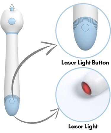 PETVERA Retractable Wand Cat Toy - Interactive Feather String Toy for Indoor Play - Best Teaser Laser Toy for Kittens - Blue Cat Fishing Stick - Buy Online on GoSupps.com
