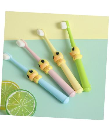 Minkissy 4-Piece Cartoon Children's Toothbrush Set - Soft Bristle Toothbrushes for Kids - Fun and Beautiful Designs for Kids' Oral Care - Buy Online on GoSupps.com