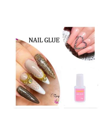 YIMART 10g Fast Drying Nail Glue with Brush (4pcs) - Strong Adhesive for False Nail Tips & Manicure Decoration - Buy Online on GoSupps.com