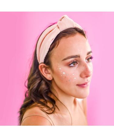 Boho-Inspired Flashy Faces Variety Set - 25 Assorted Premium Waterproof Metallic Gold & Silver Face Flash Tattoos - Buy Online on GoSupps.com