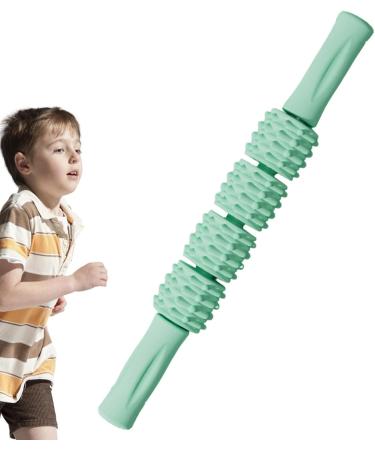 Massage Roller - Ergonomic Body Massage Stick for Muscle Recovery Yoga & Fitness - Green - Buy Online on GoSupps.com