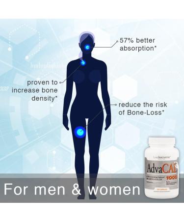 AdvaCAL 1000 - Extra Small Calcium Supplement for Bone Density Support (150 Capsules) - Buy Online on GoSupps.com