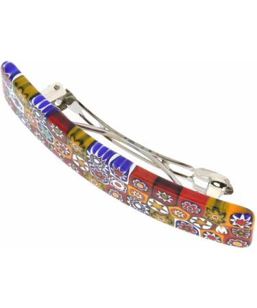 GlassOfVenice Murano Glass Color Splash Millefiori Hair Clip - Buy Online on GoSupps.com