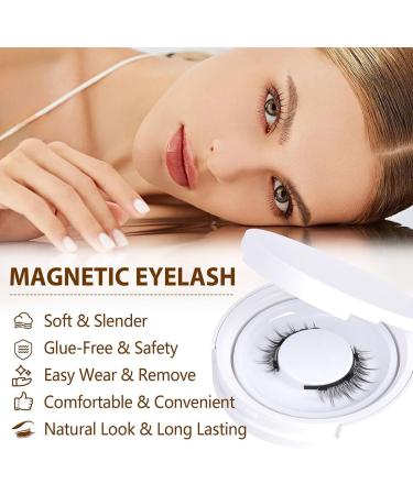 Wasado Magnetic Eyelashes Wasado Magnetic Lashes Wasado Soft Magnetic Lashes Wasado Magnetic Eyelashes Natural Look Reusable Magnetic Eyelashes Kit No Glue or Liner Needed (D) - Buy Online on GoSupps.com