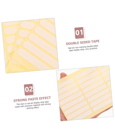 MAGICLULU 4 Sheets or Nail supplies nail double sided tape self adhesive nail display tapes carpet tape nail tape adhesive tape manicure display board red nail display stand strip - Buy Online on GoSupps.com