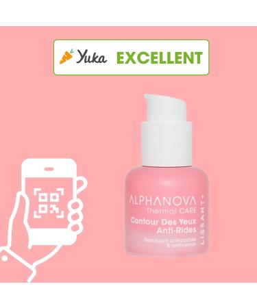  Alphanova ALPHANOVA THERMAL CARE - Smoothing Eye Contour Cream Anti-Puffiness Anti-Dark Circles SMOOTHING+ - Hyaluronic Acid - Natural - Certified Organic - 15ml - Buy Online on GoSupps.com