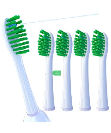 Toothbrush Replacement Heads for Water Pik Sonic Fusion 2.0 Replacement Heads with Cover for WaterPik Sonic Fusion SF-01 to SF-04 Brush Heads (Full Size) Full Size (White)