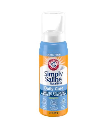 Simply Saline Nasal Mist 3 oz (Pack of 2)